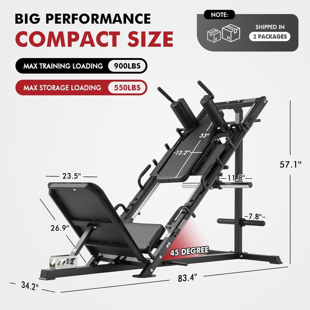 Gym Machine for Home: Transform Your Lower Body with the Mikolo 45 Degree Leg Press - The Ultimate Solution for Busy Professionals Gym Machine for Home